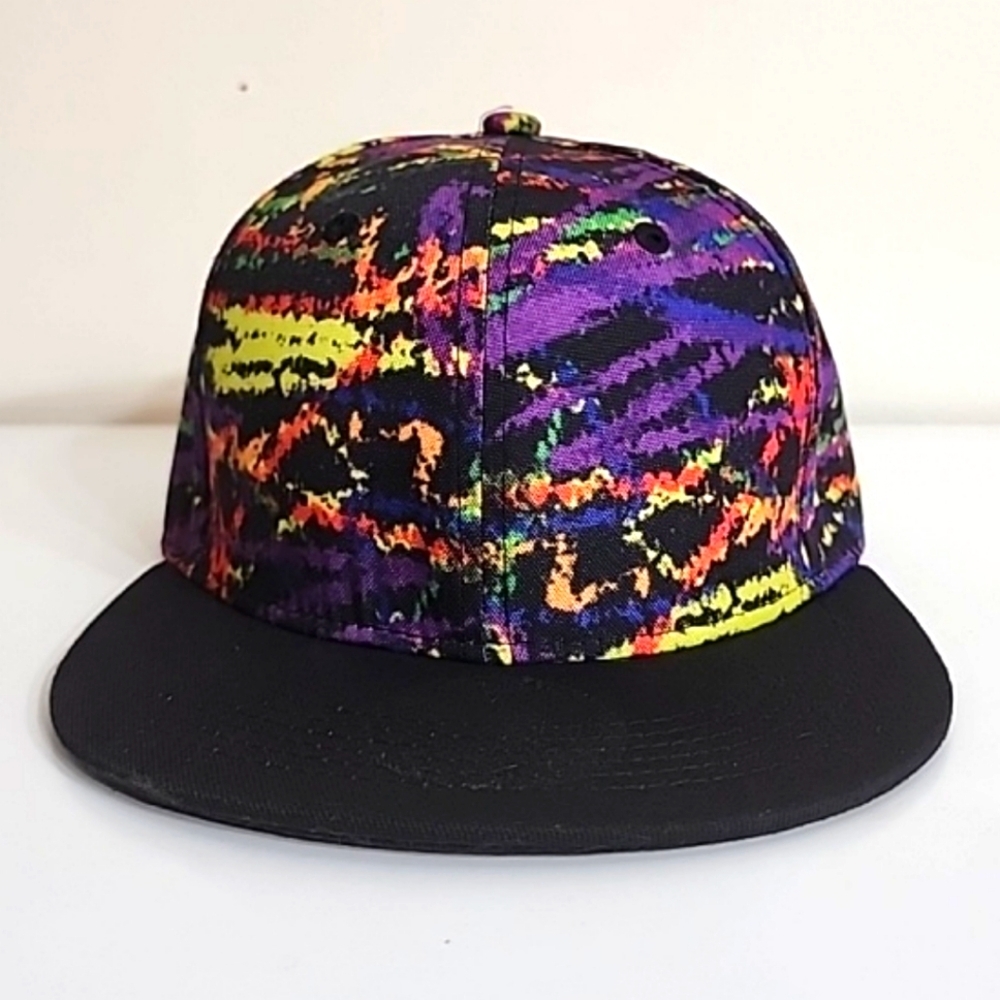 Quanhaigou Adjustable Snapback Hat Unisex Hip Hop/Paint Splatter Baseball Cap
